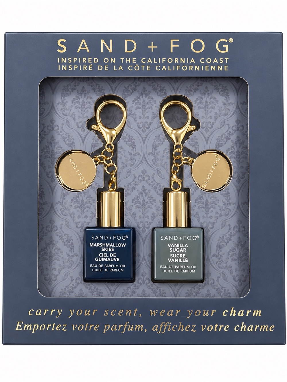 SAND+FOG Blue & Gray Mini Fragrance Key Holder Duo